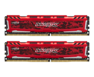 Crucial 16GB (2x8GB) 3000MHz CL15 Ballistix Sport LT Red - 509888 - zdjęcie 1